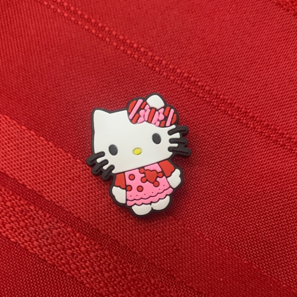 Hello Kitty Pink and Red croc charm